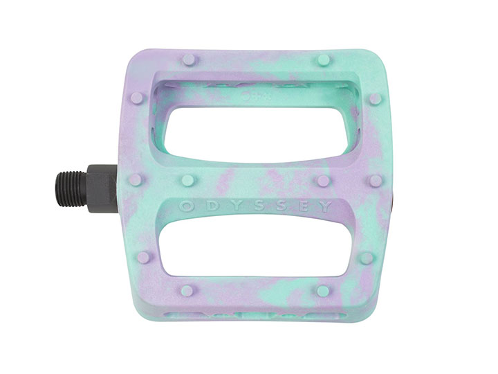 ODSY TWISTED PRO PEDALS -Toothpaste Lavender Swirl-