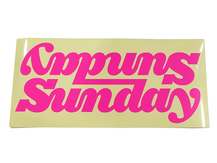 SUNDAY BIG CLASSY CONNECTED DT DECAL - MATTE HOT PINK