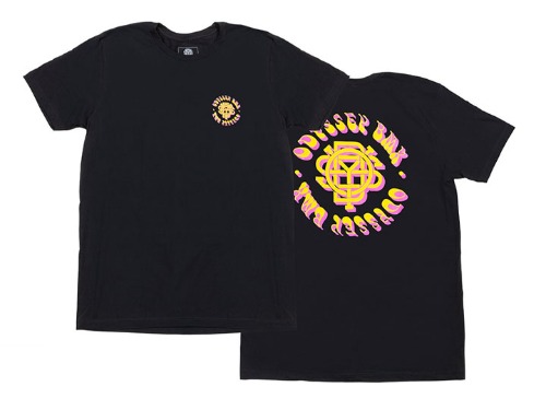ODYSSEY BETHEL TEE Black with Yellow/Pink Fade