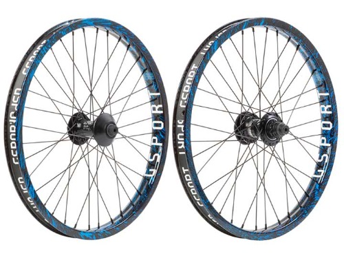 [New] GSPORT ELITE FREECOASTER WHEEL SET &#039;RIBCAGE RIM + ROLOWAY FRONT &amp; ODYSSEY CLUTCH V2 FREECOASTER HUB&#039; [BLUE BLOOD Limited Edition]