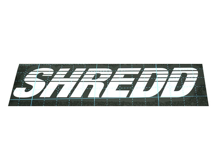 SHREDD STICKER Die-Cut White
