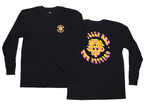 ODYSSEY BETHEL LONG SLEEVE Black with Yellow/Pink Fade
