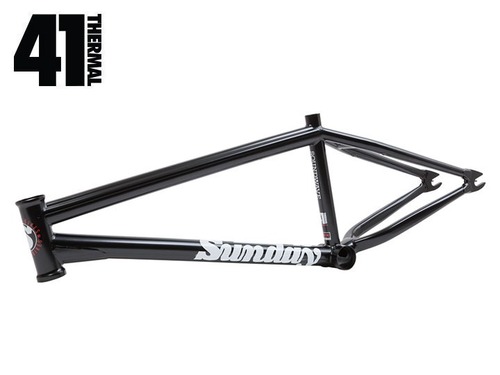 [Restock] SUNDAY SOUNDWAVE V3 BMX FRAME (41-Thermal®) -RUST PROOF BLACK (W/RED DECAL)- [20.75&quot;TT(재입고)]