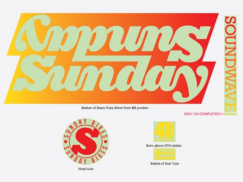 [New] STICKER KIT, SUNDAY REPL for SOUNDWAVE SPECIAL (2023) - SUNSET FADE